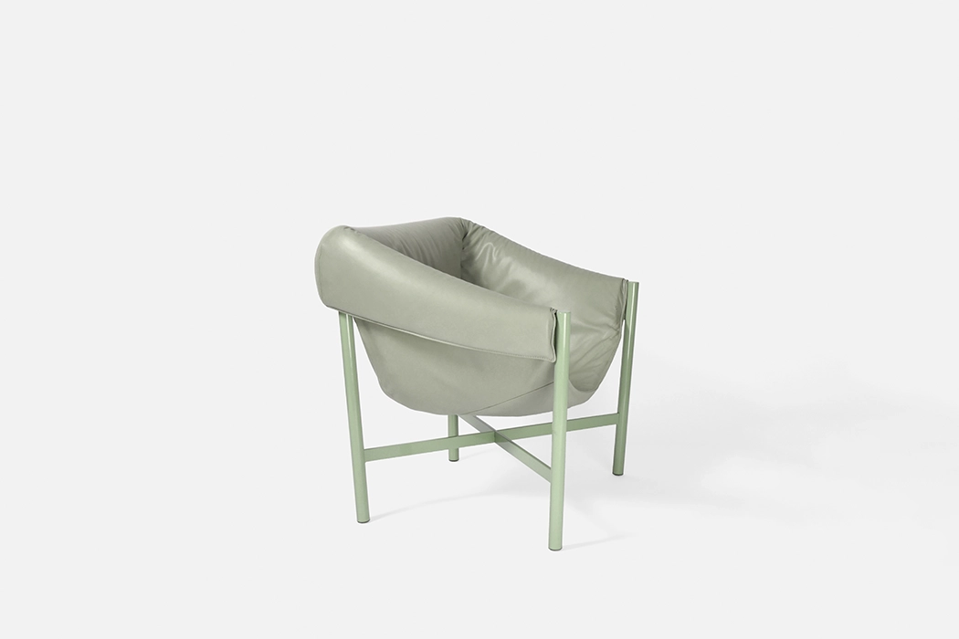 Falstaff armchair in sage by Stefan Diez for DANTE - Goods and Bads