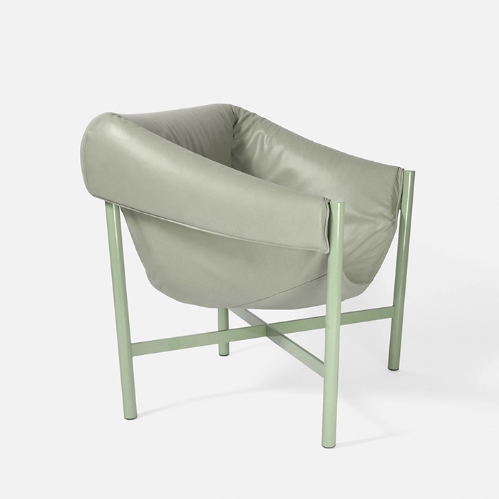 Falstaff armchair in sage by Stefan Diez for DANTE - Goods and Bads